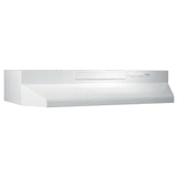 Broan(R) 30-Inch Convertible Under-Cabinet Range Hood w/ Easy Install System, 260 Max Blower CFM, White - (BUEZ330WW)