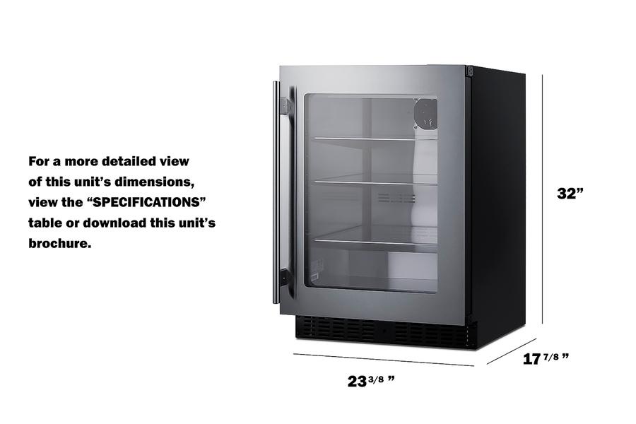 24" Wide Built-in Beverage Center, ADA Compliant - (ASDG2411)