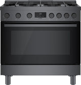 800 Series Gas Freestanding Range 36" Black Stainless Steel - (HGS8645UC)