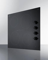 24" Wide 230v 4-burner Radiant Cooktop - (CR4B242BK)