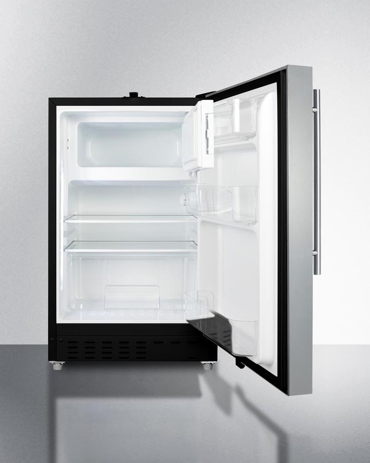 21" Wide Built-in Refrigerator-freezer, ADA Compliant - (ALRF49BCSSHV)