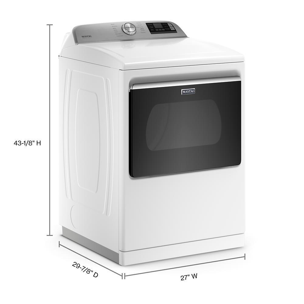 Smart Top Load Electric Dryer with Extra Power - 7.4 cu. ft. - (MED7230HW)