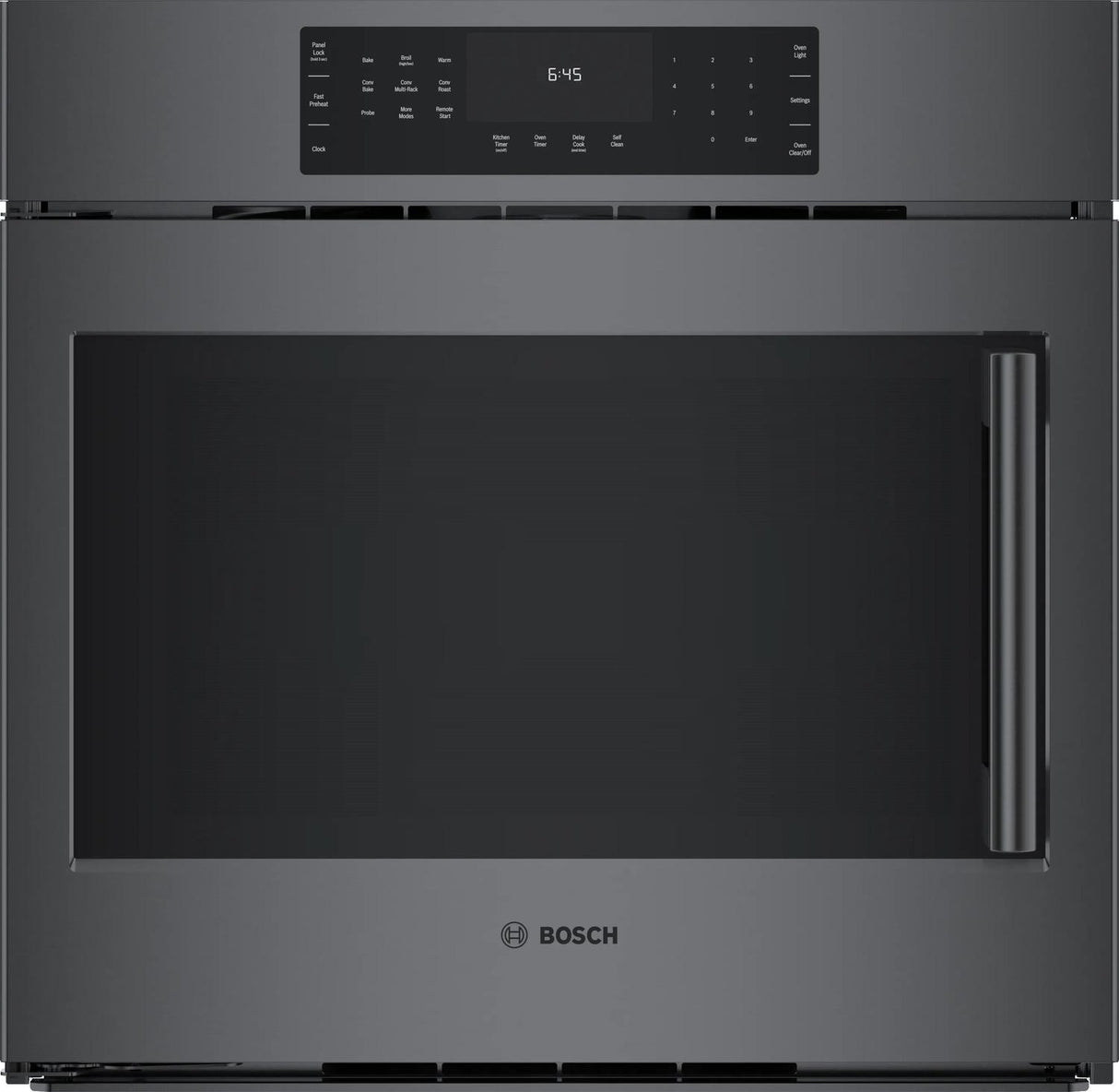 800 Series Single Wall Oven 30" Left SideOpening Door, Black Stainless Steel - (HBL8444LUC)