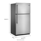 33-Inch Wide Top Freezer Refrigerator with EvenAir(TM) Cooling Tower- 21 Cu. Ft. - (MRT711SMFZ)