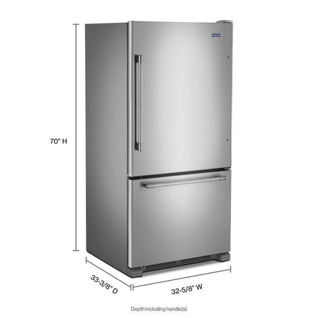 33-Inch Wide Bottom Mount Refrigerator - 22 Cu. Ft. - (MBF2258FEZ)