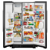 36-Inch Wide Side-by-Side Refrigerator - 25 Cu. Ft. - (MRSF4036PB)