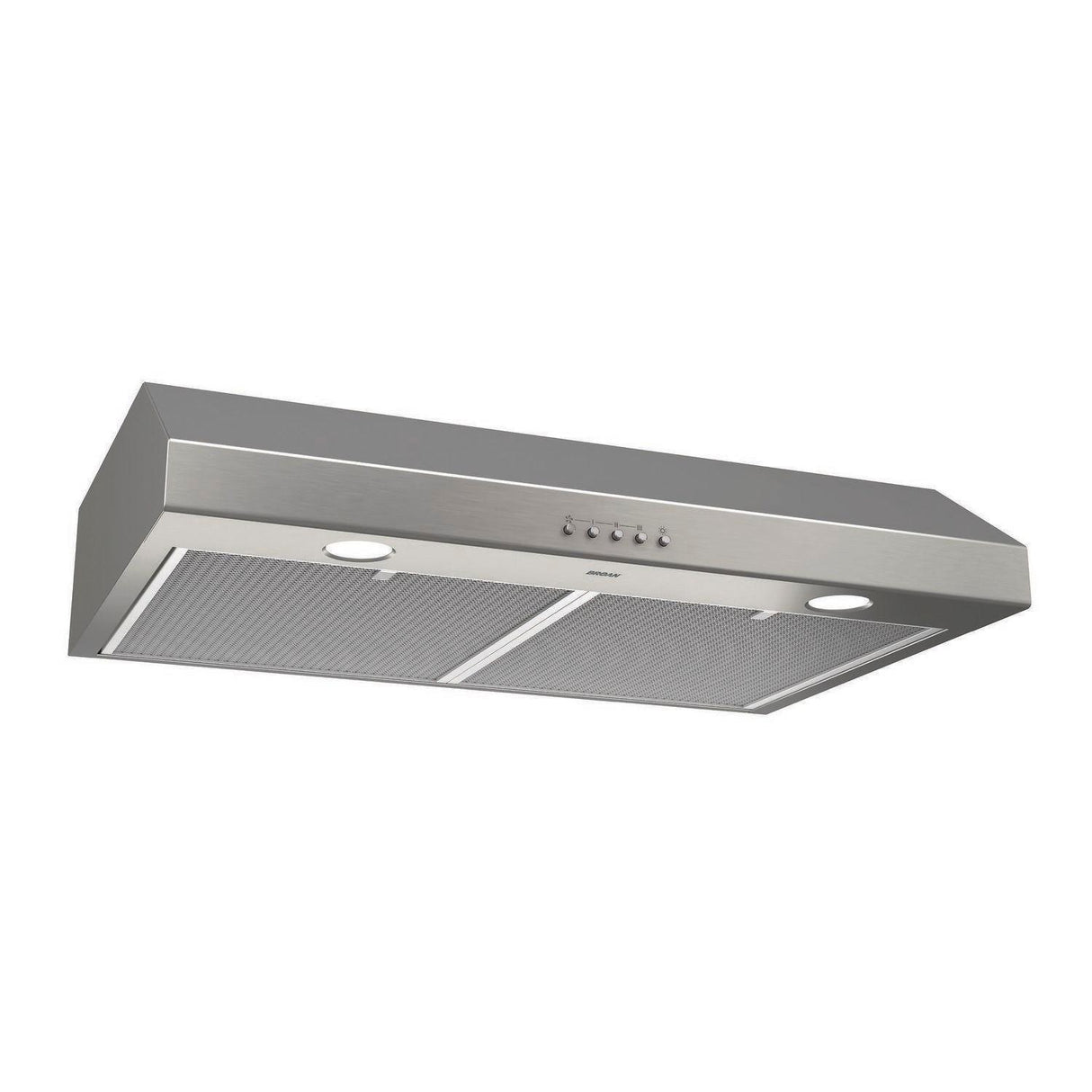 Broan(R) Glacier 30-Inch Convertible Under-Cabinet Range Hood, 375 Max Blower CFM, Stainless Steel - (BCSQ130SS)