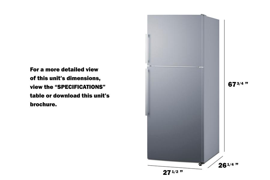 28" Wide Top Mount Refrigerator-freezer - (FF1513SS)