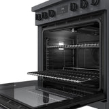 800 Series Gas Freestanding Range 30" Black Stainless Steel - (HGS8045UC)