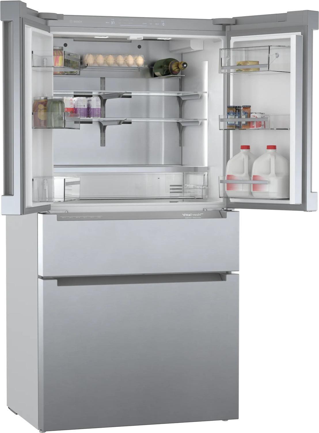 800 Series French Door Bottom Mount Refrigerator 36" Stainless steel (with anti-fingerprint) - (B36CL80ENS)