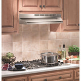 Broan(R) 30-Inch Ductless Under-Cabinet Range Hood, Stainless Steel - (413004)