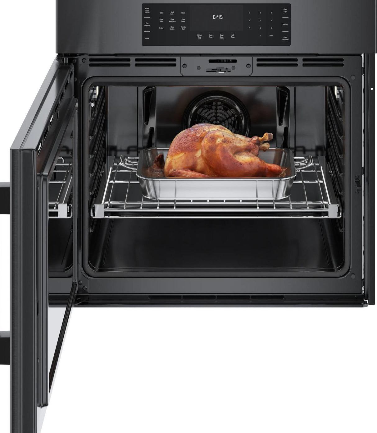 800 Series Single Wall Oven 30" Left SideOpening Door, Black Stainless Steel - (HBL8444LUC)