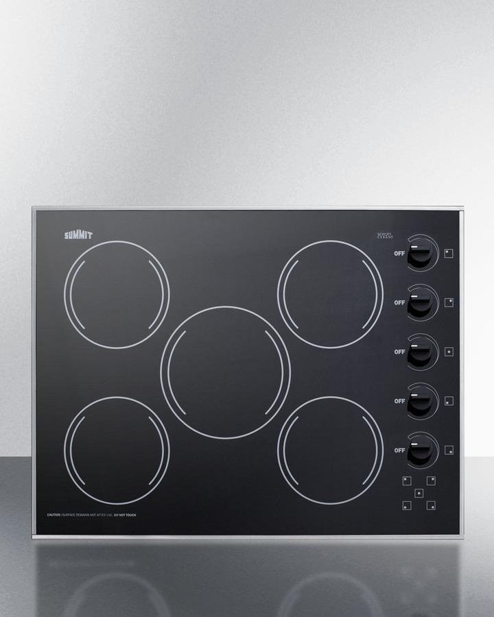 27" Wide 230v 5-burner Radiant Cooktop - (CR5B273B)