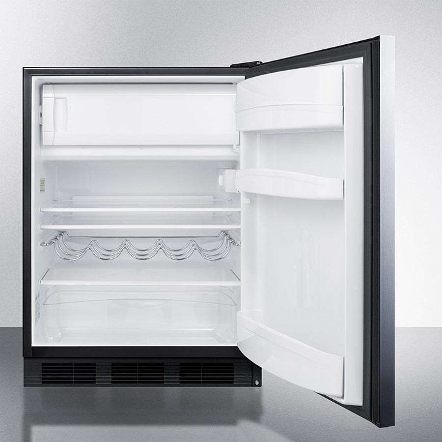 24" Wide Refrigerator-freezer, ADA Compliant - (CT663BKSSHHADA)