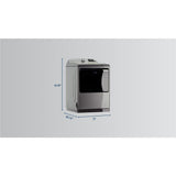 Smart Top Load Electric Dryer with Extra Power - 7.4 cu. ft. - (MED7230HC)