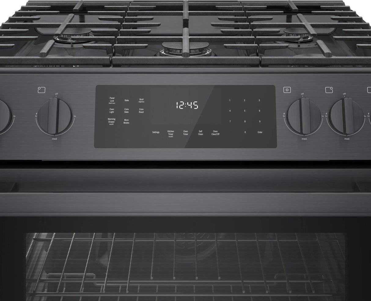 800 Series Gas Slide-in Range 30" Black - (HGI8046UC)