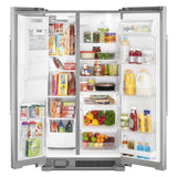 36-Inch Wide Side-by-Side Refrigerator with Exterior Ice and Water Dispenser - 25 Cu. Ft. - (MSS25C4MGZ)