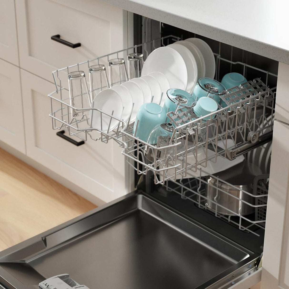 100 Series Dishwasher 24" White - (SHE3AEM2N)