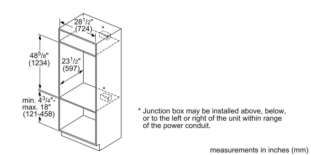 500 Series, 30" Combo, Upper: Microwave, Lower: EU Conv, Knob Control - (HBL57M52UC)