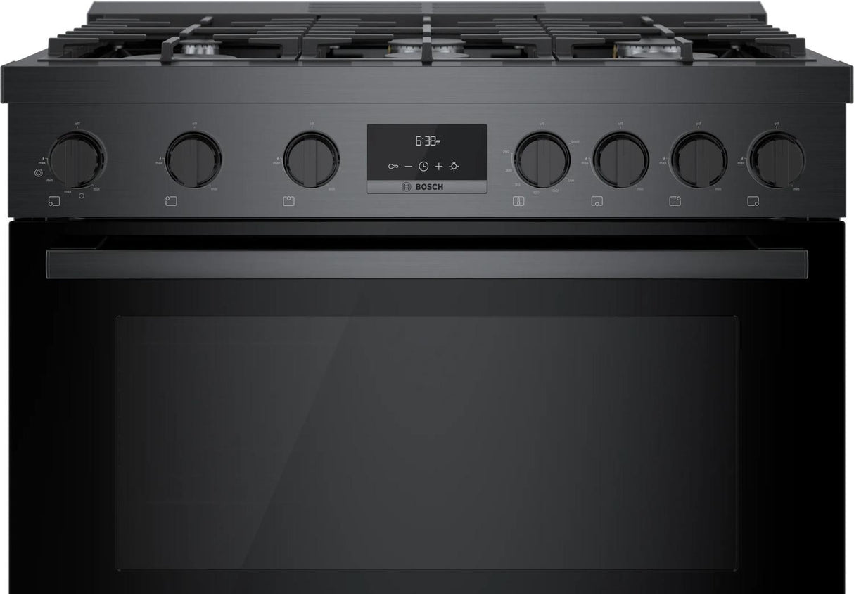 800 Series Gas Freestanding Range 36" Black Stainless Steel - (HGS8645UC)