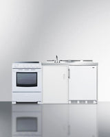 72" Wide All-in-one Kitchenette With Electric Range - (ACK72ELSTW)