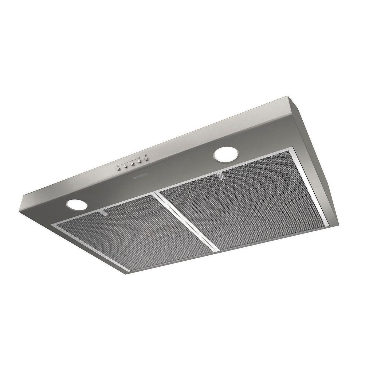 Broan(R) Glacier 30-Inch Convertible Under-Cabinet Range Hood, 375 Max Blower CFM, Stainless Steel - (BCSQ130SS)