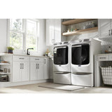 Smart Front Load Electric Dryer with Extra Power and Advanced Moisture Sensing Plus - 7.3 cu. ft. - (MED8630HW)