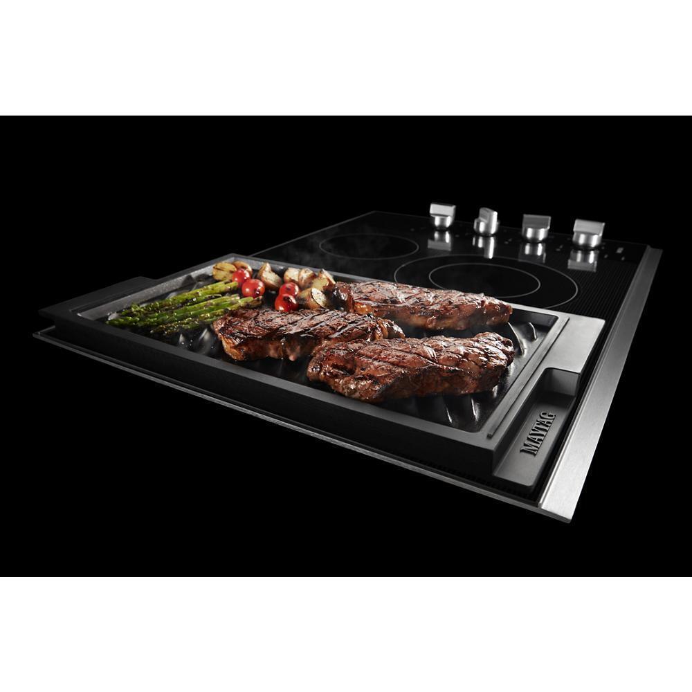 30-Inch Electric Cooktop with Reversible Grill and Griddle - (MEC8830HS)