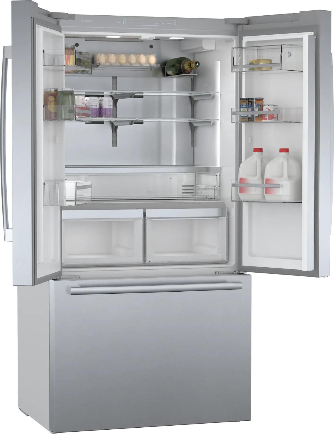 800 Series French Door Bottom Mount Refrigerator 36" Stainless steel (with anti-fingerprint) - (B36CT80SNS)