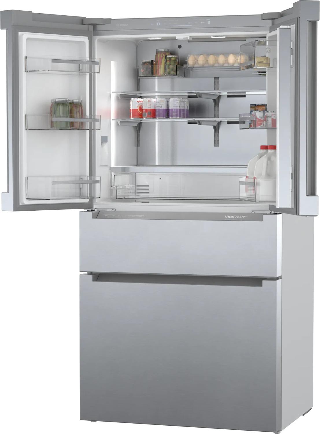 800 Series French Door Bottom Mount Refrigerator 36" Stainless steel (with anti-fingerprint) - (B36CL80ENS)