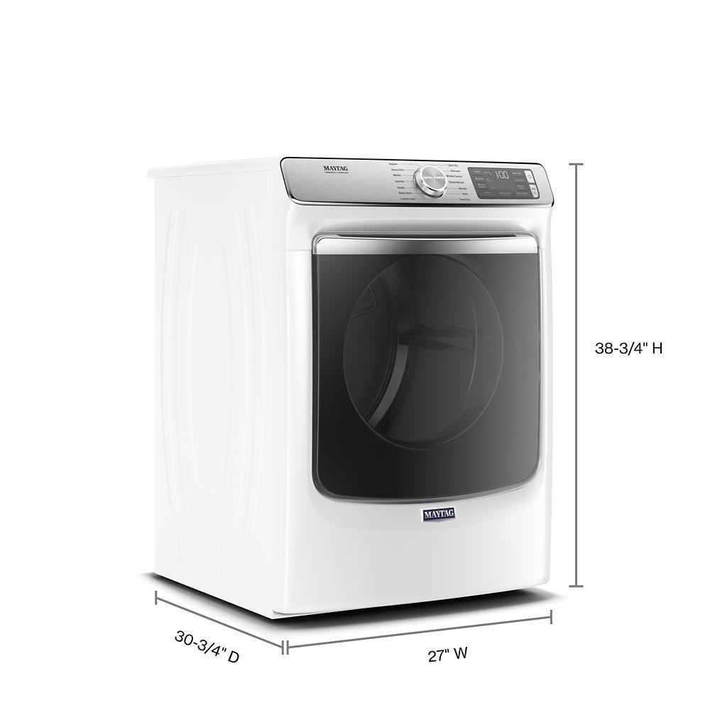 Smart Front Load Electric Dryer with Extra Power and Advanced Moisture Sensing Plus - 7.3 cu. ft. - (MED8630HW)