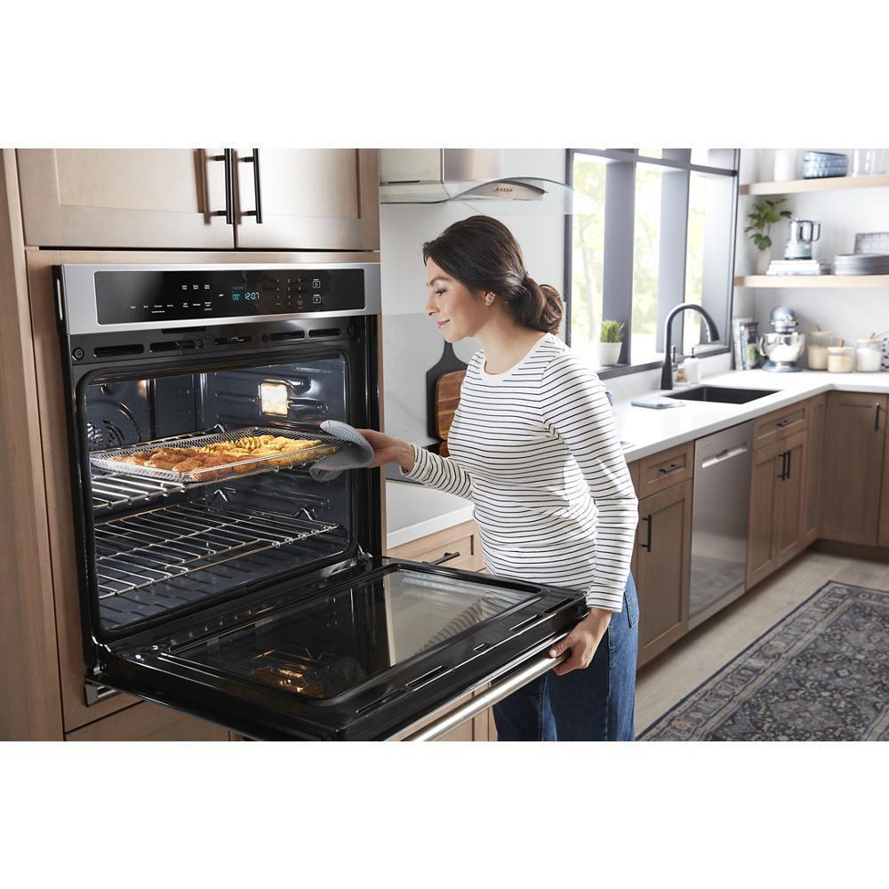 30-inch Single Wall Oven with Air Fry and Basket - 5.0 cu. ft. - (MOES6030LZ)