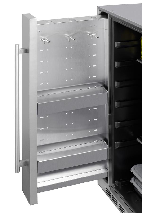 Shallow Depth 24" Wide Built-in All-refrigerator With Slide-out Storage Compartment - (FF19524)