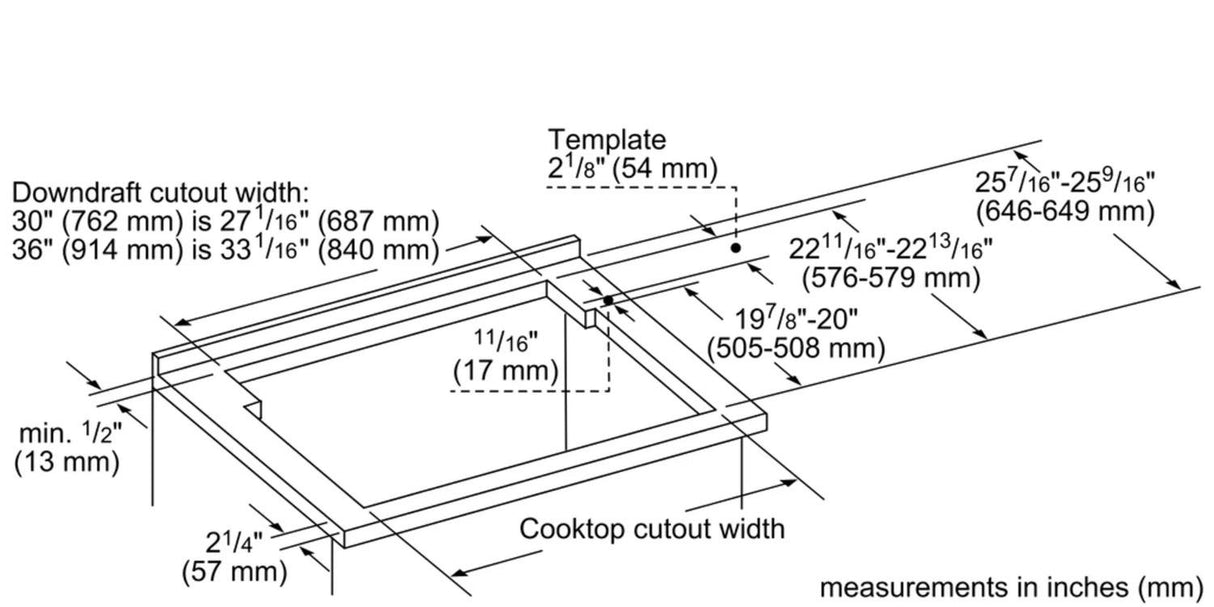 800 Series Downdraft Ventilation 37" Stainless Steel - (HDD86051UC)