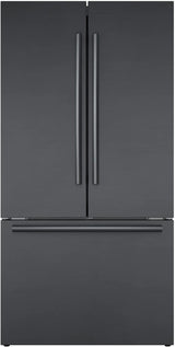 800 Series French Door Bottom Mount Refrigerator 36" Black Stainless Steel - (B36CT80SNB)