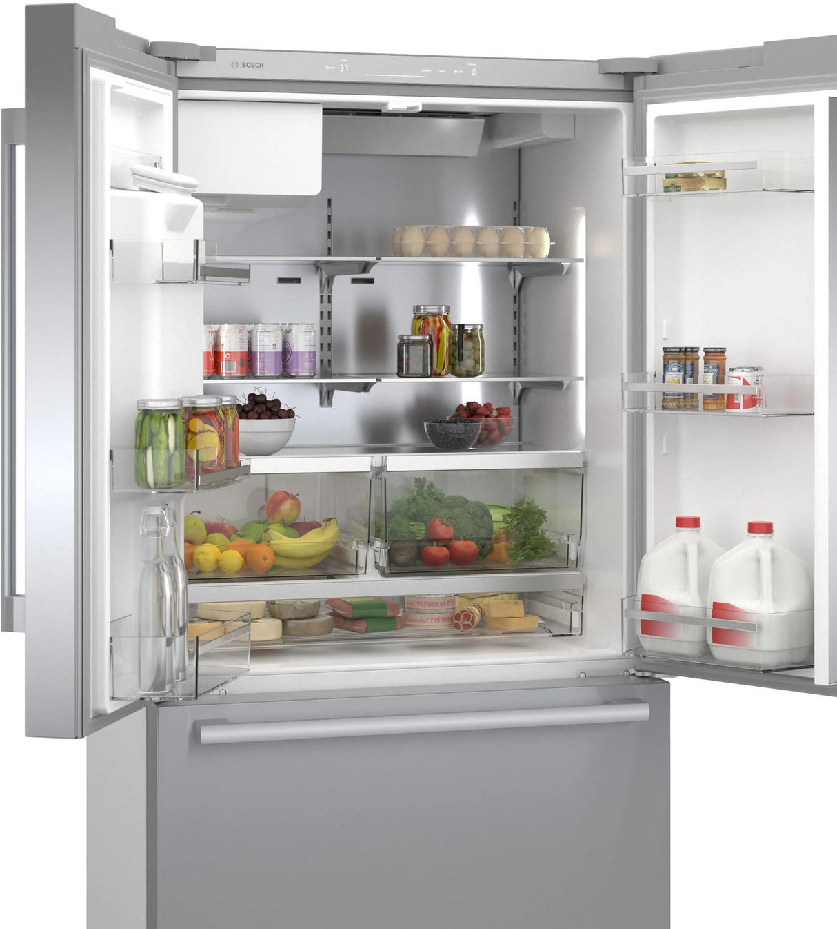 500 Series French Door Bottom Mount Refrigerator 36" Stainless steel (with anti-fingerprint) - (B36CD50SNS)