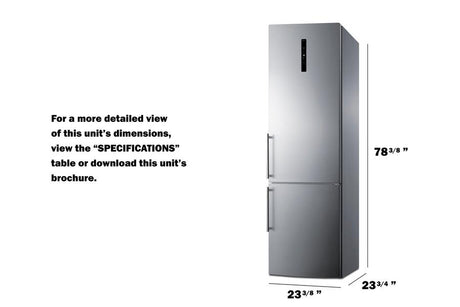 24" Wide Bottom Freezer Refrigerator - (FFBF181ES2)