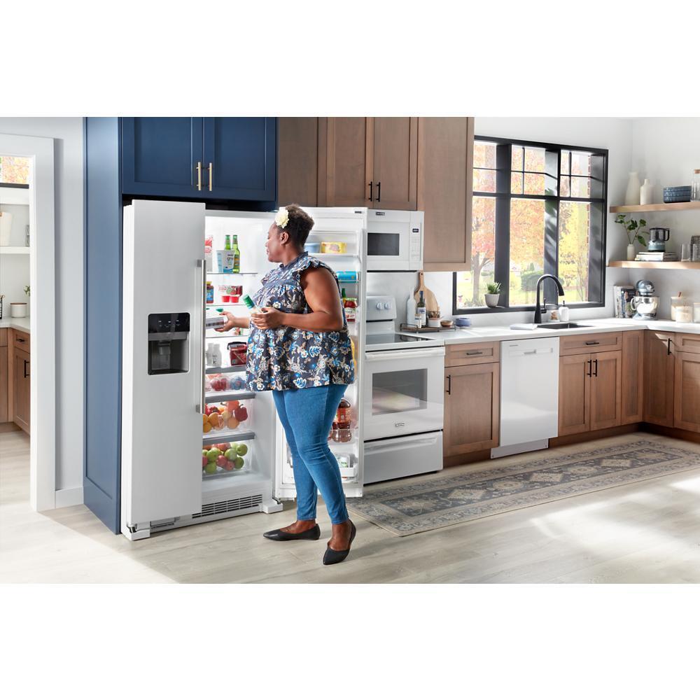 36-Inch Wide Side-by-Side Refrigerator - 25 Cu. Ft. - (MRSF4036PW)