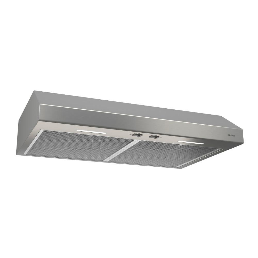 Broan 36-Inch 300 Max Blower CFM 1.5 Sones Stainless Steel Range Hood ENERGY STAR(R) certified - (BCSEK136SS)