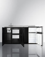 72" Wide All-in-one Kitchenette, ADA Counter Height - (CK72ADASINKL)