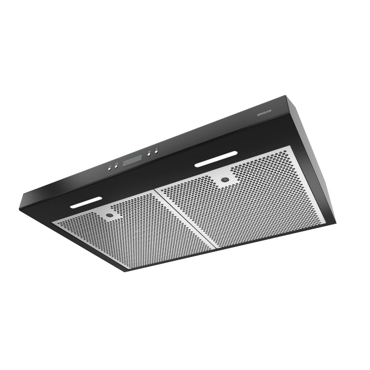 Broan(R) Glacier 30-Inch Convertible Under-Cabinet Range Hood, 450 Max Blower CFM, Black - (BCDJ130BL)