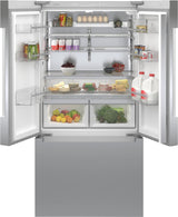 800 Series French Door Bottom Mount Refrigerator 36" Stainless steel (with anti-fingerprint) - (B36CT81ENS)