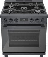 800 Series Gas Freestanding Range 30" Black Stainless Steel - (HGS8045UC)