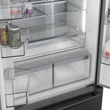 800 Series French Door Bottom Mount Refrigerator 36" Black Stainless Steel - (B36CT80SNB)