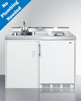 48" Wide All-in-one Kitchenette, No Plumbing Needed - (C48ELPUMP)