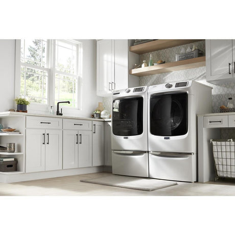 Front Load Electric Dryer with Extra Power and Quick Dry cycle - 7.3 cu. ft. - (MED5630HW)