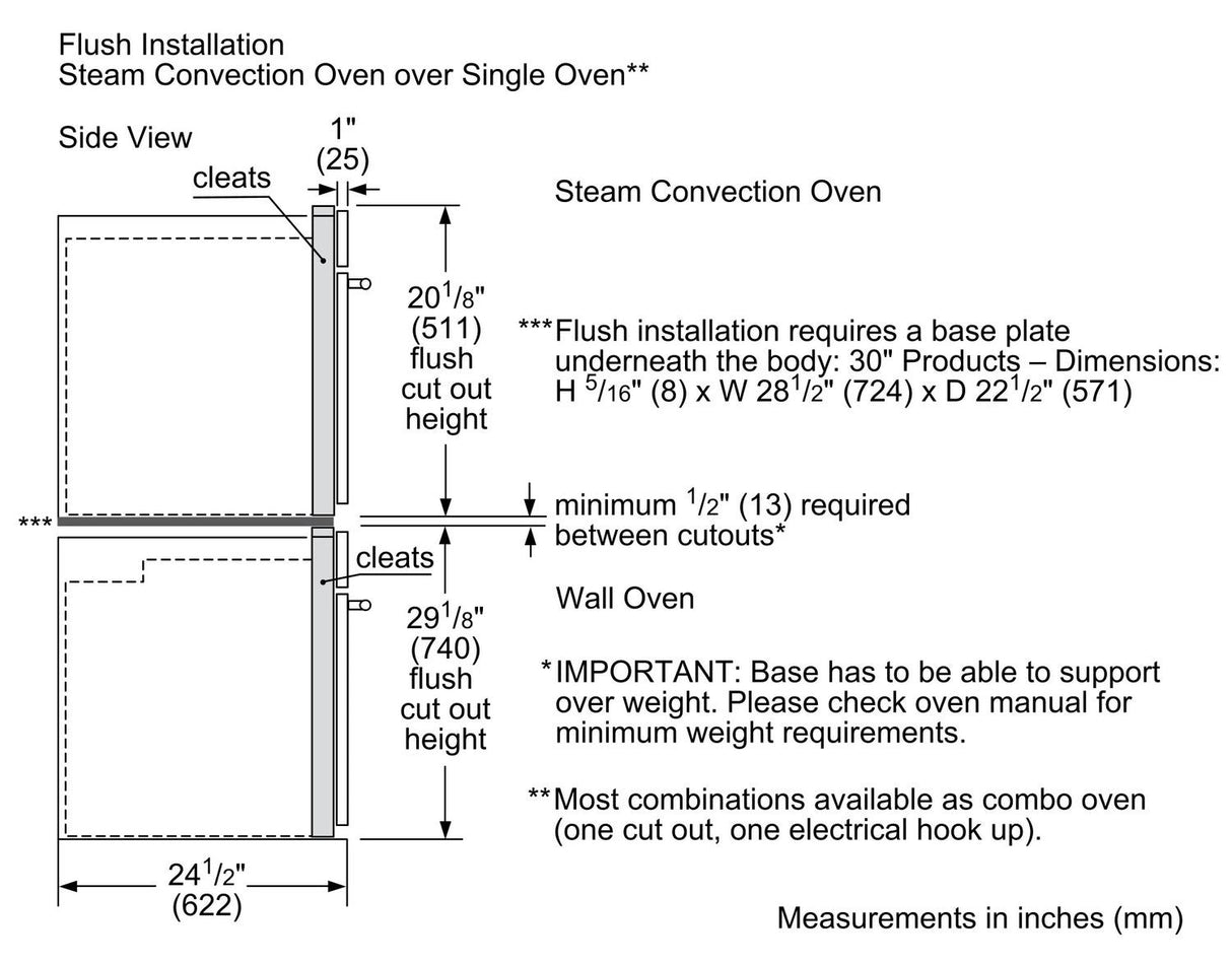 500 Series Single Wall Oven 30" Black Stainless Steel - (HBL5344UC)