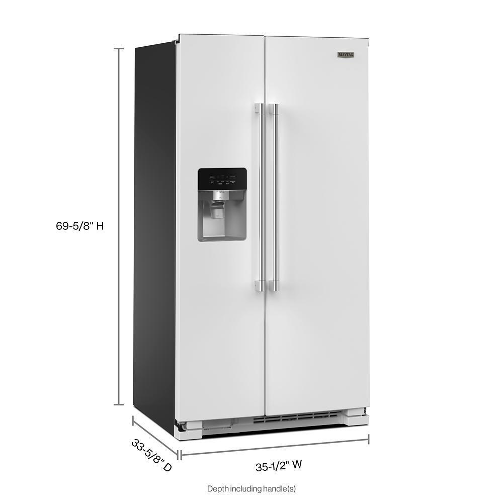 36-Inch Wide Side-by-Side Refrigerator - 25 Cu. Ft. - (MRSF4036PW)