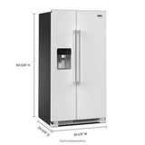 36-Inch Wide Side-by-Side Refrigerator - 25 Cu. Ft. - (MRSF4036PW)