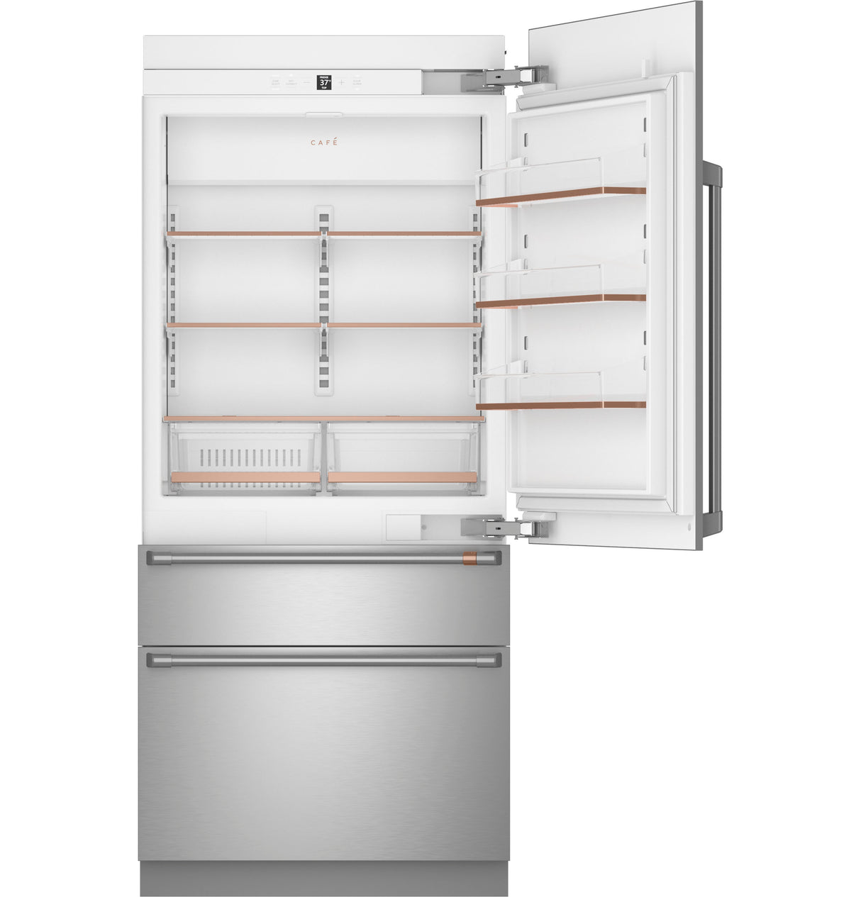 Caf(eback)(TM) 36" Integrated Bottom-Freezer Refrigerator - (CIC36RP2VS1)